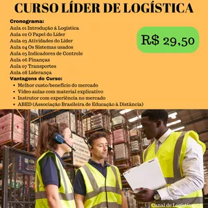 Imagem de capa para o Curso online Curso Líder de Logística