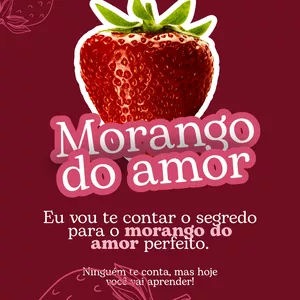 Imagem de capa para o Ebook Receita mágica pra morango do amor 