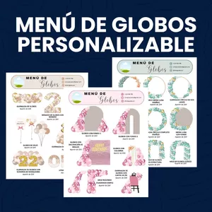Imagen de portada para Ebook Menú Personalizable de Servicios con Globos