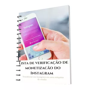 Imagem de capa para o Ebook Lista de Verificação de Monetização do Instagram