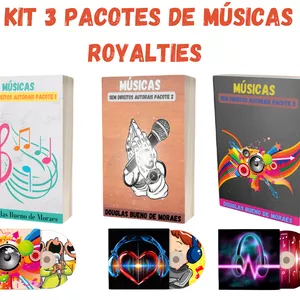 Imagem de Kit 3 pacotes de músicas royalties  criado por Douglas Bueno de Moraes na hotmart