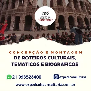 Imagem de capa para o Curso online CONCEPÇÃO E MONTAGEM DE ROTEIROS CULTURAIS TEMÁTICOS E BIOGRÁFICOS