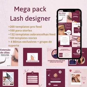 Imagem de capa para o Curso online Mega Pack Lash Designer