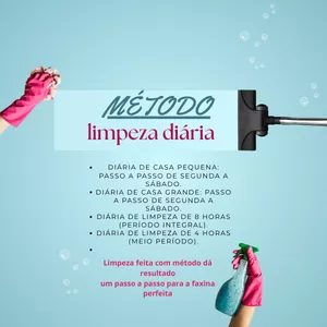 Imagem de capa para o Ebook MÉTODO limpeza diaria