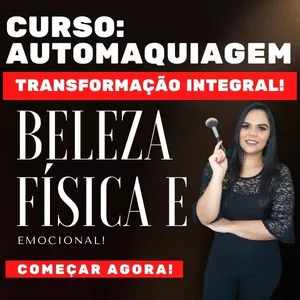 Imagem de  AUTOMAQUIAGEM TRANSFORMAÇÃO INTEGRAL criado por Milania na hotmart