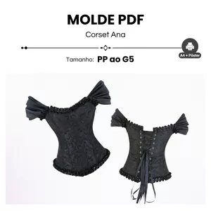 Imagem de capa para o Ebook MOLDE CORSET ANA