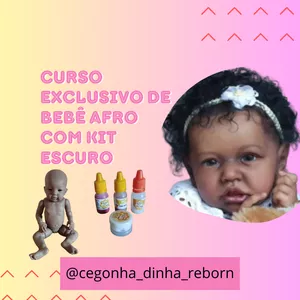 Imagem de capa para o Curso online Curso exclusivo de bebê reborn afro com kit escuro 