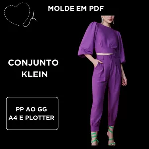 Imagem de capa para o Ebook MOLDE EM PDF - CONJUNTO KLEIN