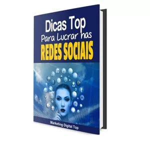Imagem de capa para o Ebook Dicas Top Para Lucrar nas Redes Sociais