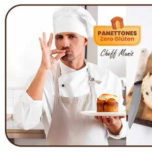 Imagem de capa para o Ebook Panetones Zero Glúten