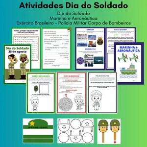Imagem de capa para o Ebook DIA do SOLDADO ATIVIDADES