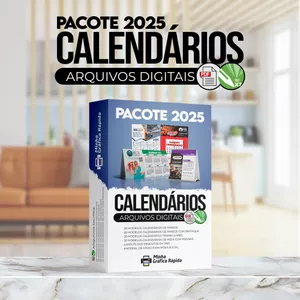Imagem de capa para o Ebook KIT CALENDÁRIO 2025
