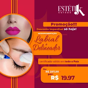 Imagem do curso Micropigmentação Labial e Delineador  