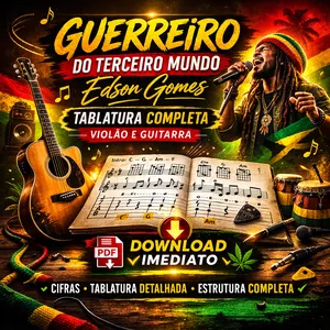 Imagem de capa para o Ebook Guerreiro do Terceiro Mundo – Edson Gomes (Cifra e Tablatura para Violão e Guitarra)
