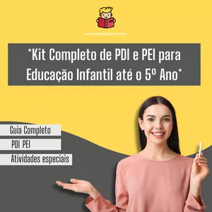Imagem do curso Kit Completo de PDI e PEI para Educação Infantil até o 5º Ano