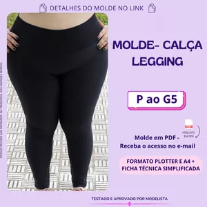 Imagem de capa para o Curso online MOLDE CALÇA LEGGING PLUS SIZE