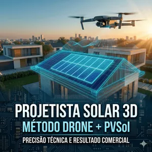 Imagem do curso Domínio PVSol & Drones: Projetos Fotovoltaicos de Alta Precisão