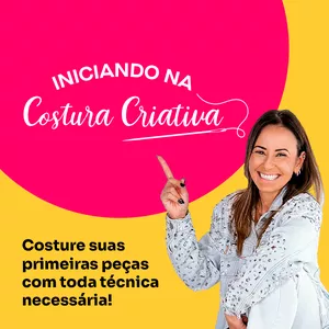 Imagem de capa para o Curso online Iniciando na Costura Criativa