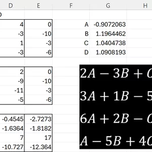 Imagen de portada para Curso online Excel Gauss-Jordan 4x4