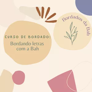 Imagem de capa para o Curso online Bordando Letras com a Bah