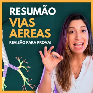 Imagem de capa para o Ebook Apostila: Resumão Vias Aéreas. Material de Apoio aulas Youtube.