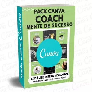 Imagem principal do produto Canva Pack Editável - Coach Mente de Sucesso + 5 Kits Bônus