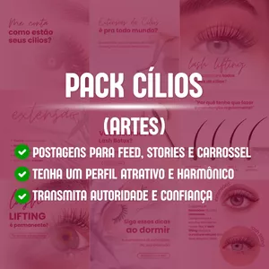Imagem de capa para o Curso online Pack Cílios