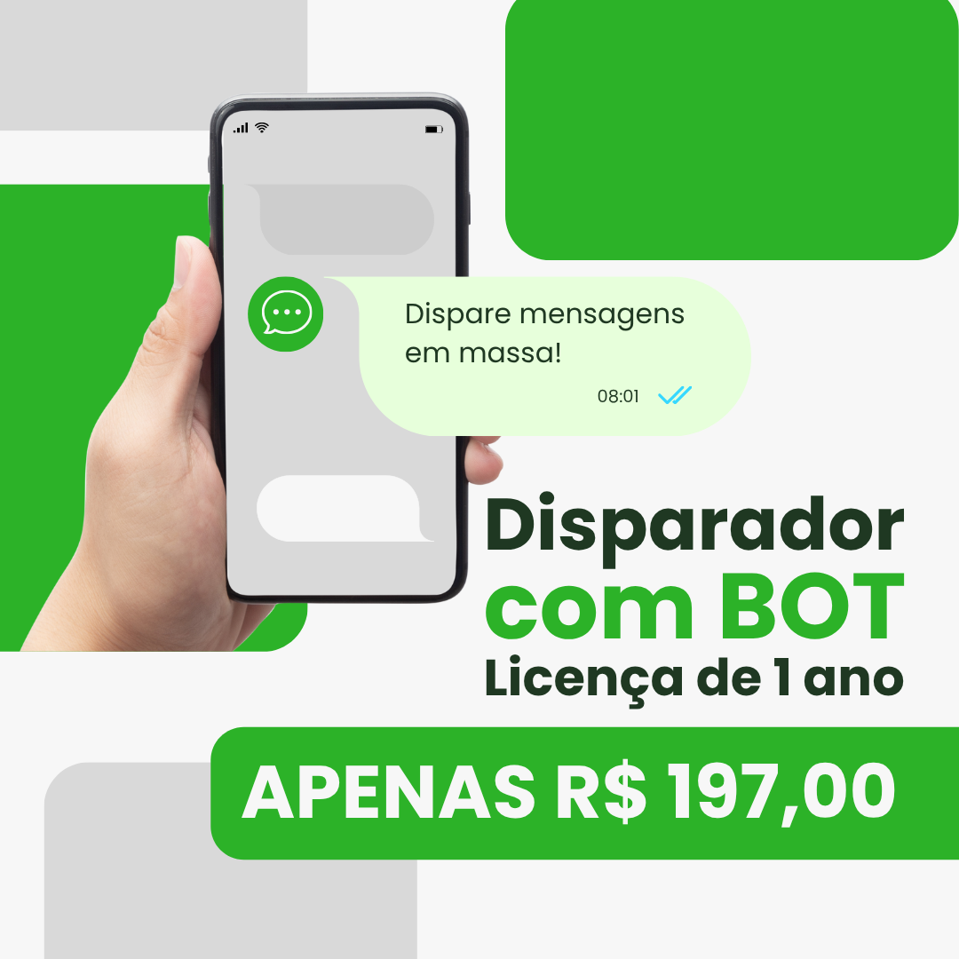 Imagem de Disparador de mensagens com bot criado por Kamila Bendin na hotmart