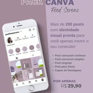 Pack Canva - Feed Sereno