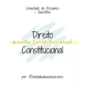 Imagem de capa para o Ebook Compilado de Resumos - Direito Constitucional + Questões