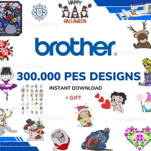 Cover image for Online course Embroidery Designs Collection Brother Machine Download - over 300,000 embroidery files in PES.