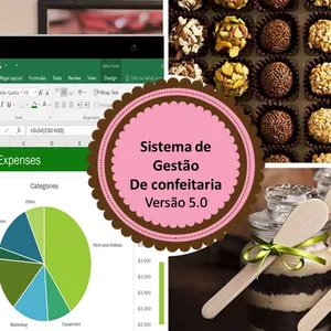 Imagem de capa para o Ebook SGC - Planilha de Gestão de Confeitaria 5.0 