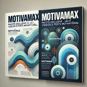 Imagem de capa para o Ebook MotivaMax: Pacote Exclusivo de Vídeos e Posts Motivacionais