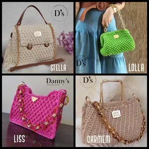 Imagem de capa para o Curso online Combo II: de 04 Cursos de Bolsas de Luxo em Crochê