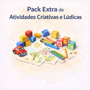 Imagem de capa para o Ebook Pack Extra de Atividades Criativas e Lúdicas