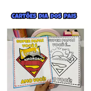 Imagem de capa para o Ebook Cartões Interativos Para Dia dos Pais: Super Papai