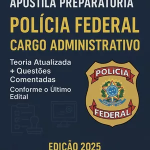 Imagem de capa para o Ebook APOSTILA RESUMÃO PARA CONCURSO DA POLICIA FEDERAL ADMINISTRATIVO