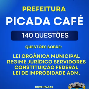 Imagem de capa para o Ebook PDF PICADA CAFE SIMULADO 2025
