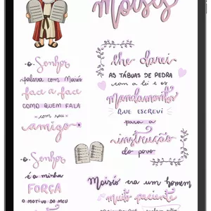 Imagem de capa para o Ebook Cartela de Adesivos - Moisés 