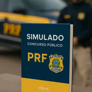 Imagem de capa para o Ebook Simulados PRF 2026 - Polícia Rodoviária Federal