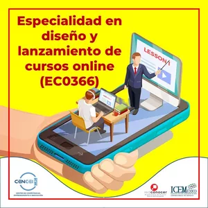 Imagen de portada para Curso online Especialidad en diseño y lanzamiento de cursos online (EC0366)