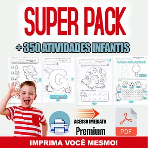 Imagem de capa para o Ebook Pack Infantil com mais de 350 atividades infantis 