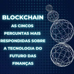 Imagem de capa para o Ebook AS CINCO PERGUNTAS SOBRE O BLOCKCHAIN A RIQUEZA DO FUTURO