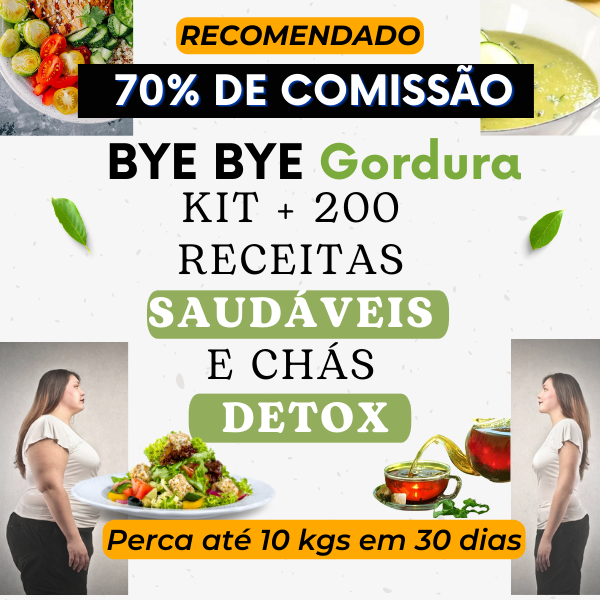 Imagem do curso + 300 Receitas Saudáveis e Chás DETOX