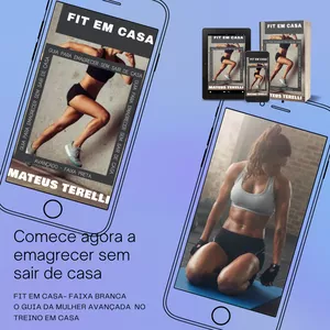 Imagem de capa para o Ebook FIT EM CASA AVANÇADO - FAIXA PRETA