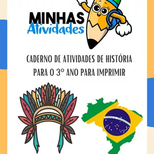 Imagem de capa para o Ebook Caderno de Atividades de História para o 3º Ano