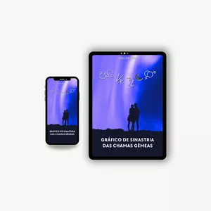 Imagem de capa para o Ebook GRÁFICO DE SINASTRIA DAS CHAMAS GÊMEAS