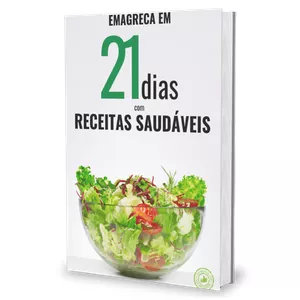 Imagem de capa para o Ebook Melhores Receitas para Emagrecer Corretamente em 21 dias !!!