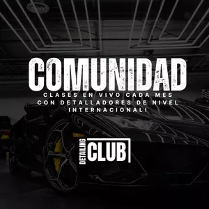 Imagen de portada para Curso online Detailing Club - Comunidad, Clases en vivo cada mes con detalladores de nivel internacional 🚀