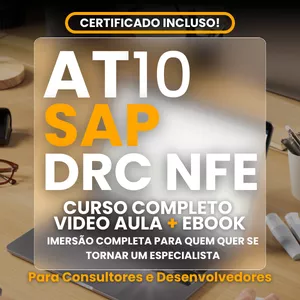 Curso Curso Completo SAP DRC NF-e Inbound e Outbound - (12h vídeo Aulas + eBook 1050 págs.)